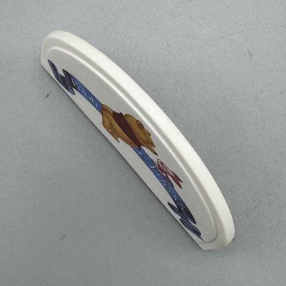 Vtg Disney Pooh and Friends Logo Sign Winnie the Pooh Piglet Figurine Plaque - Picture 8 of 15